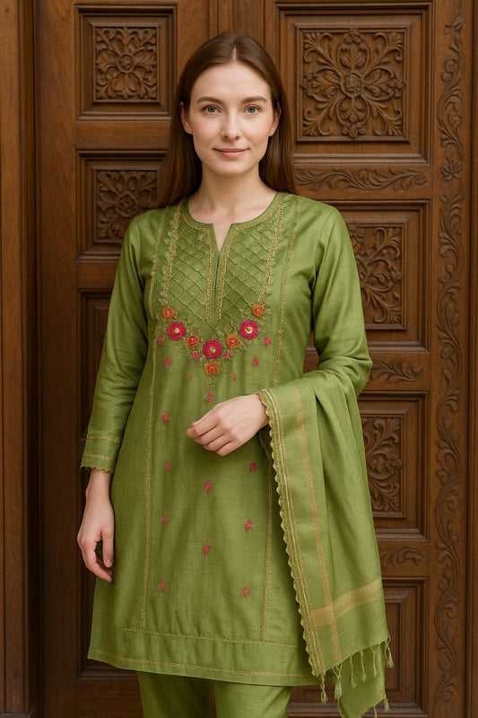 Raw silk
